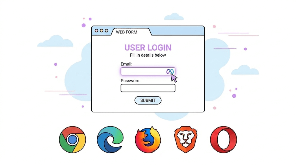 Browser extension auto fill feature